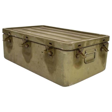 vintage military metal val medical box|Military Storage Boxes, Crates, Trunks & Cans.